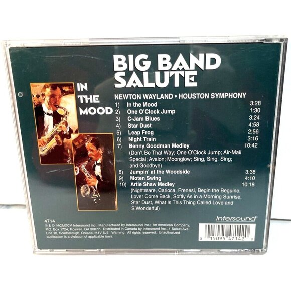 Big Band Salute: In the Mood by Various Artists (CD, Sep-1993, Compendia... - Picture 2 of 4
